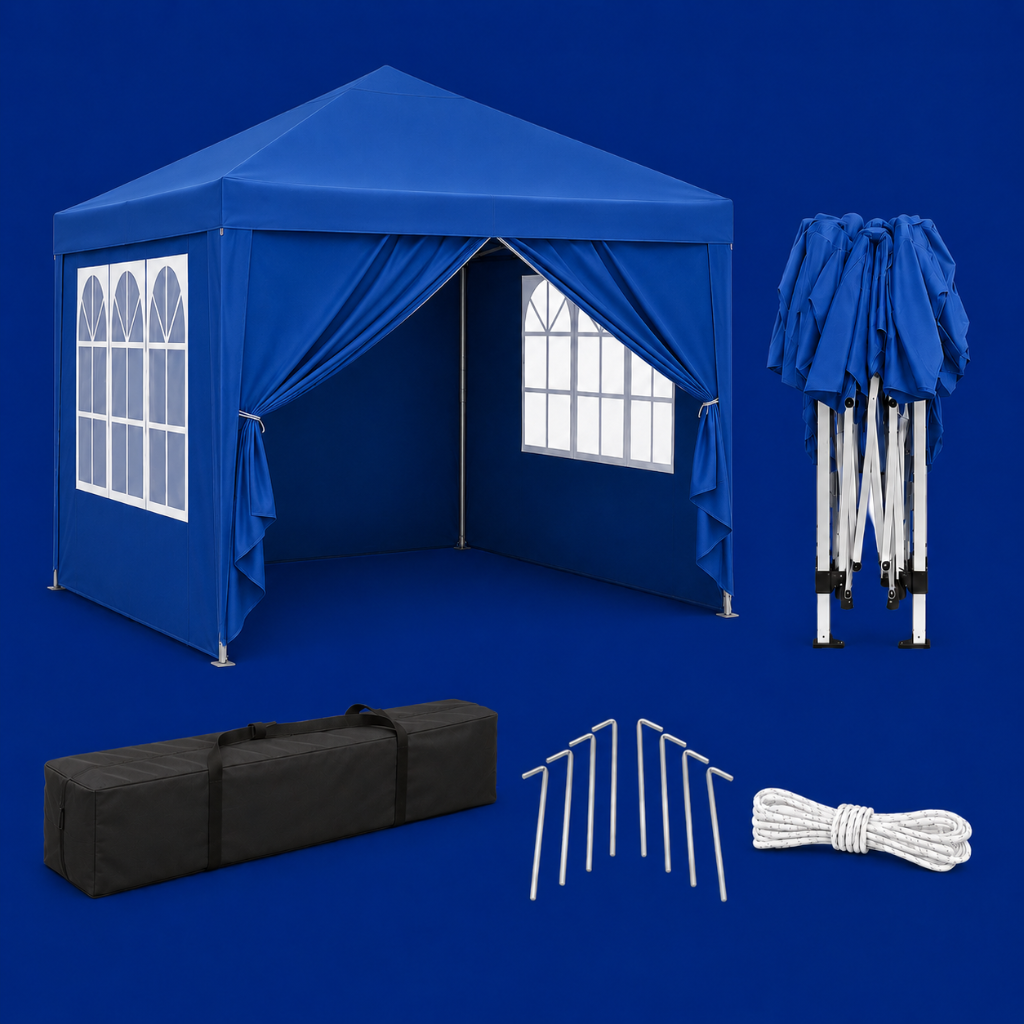 Tonnelle de jardin 3 x 3 mètres Bleu