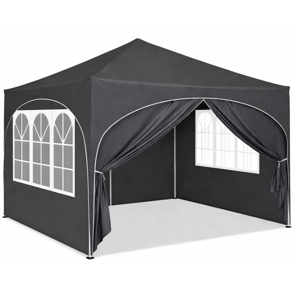 Tonnelle de jardin 3 x 3 mètres Gris