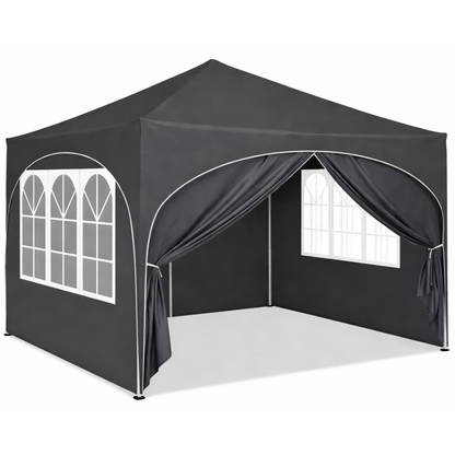 Tonnelle de jardin 3 x 3 mètres Gris
