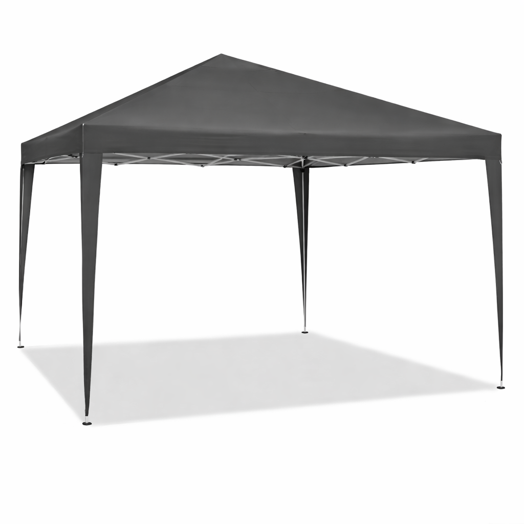 Tonnelle de jardin 3 x 3 mètres Gris ouverte