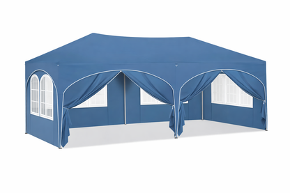 Tonnelle de jardin 3 x 6 mètres Bleu