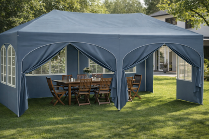 Tonnelle de jardin 3 x 6 mètres Bleu