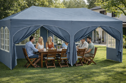 Tonnelle de jardin 3 x 6 mètres Bleu