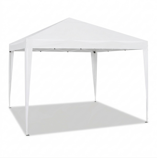 Tonnelle de jardin 3 x 3 mètres Blanc ouverte