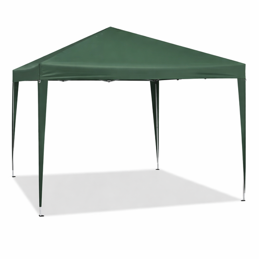Tonnelle de jardin 3 x 3 mètres vert ouverte