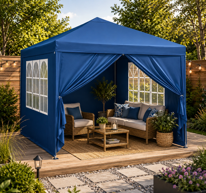 Tonnelle de jardin 3 x 3 mètres Bleu