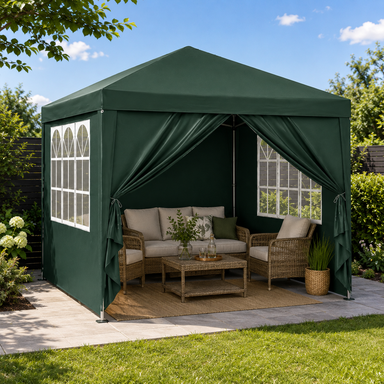 Tonnelle de Jardin 3X3m Vert